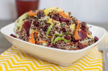 QUINOA AND SHAVED VEGETABLE SALAD