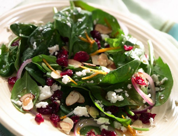 CRANBERRY SPINACH SALAD