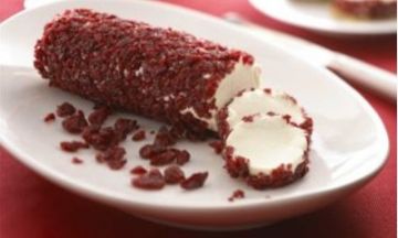 GOAT CHEESE ROLLED IN DRIED CRANBERRIES