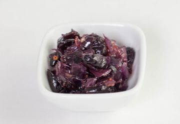 GINGER AND RED ONION RELISH WITH BLUEBERRY BERRYFUSIONS